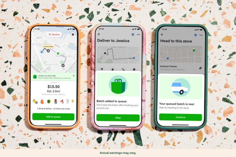 Instacart’s new features give shoppers more ways to earn on their own schedules • TechCrunch