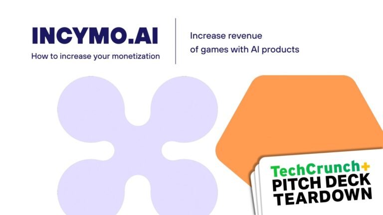 Incymo AI's $850K deck • TechCrunch