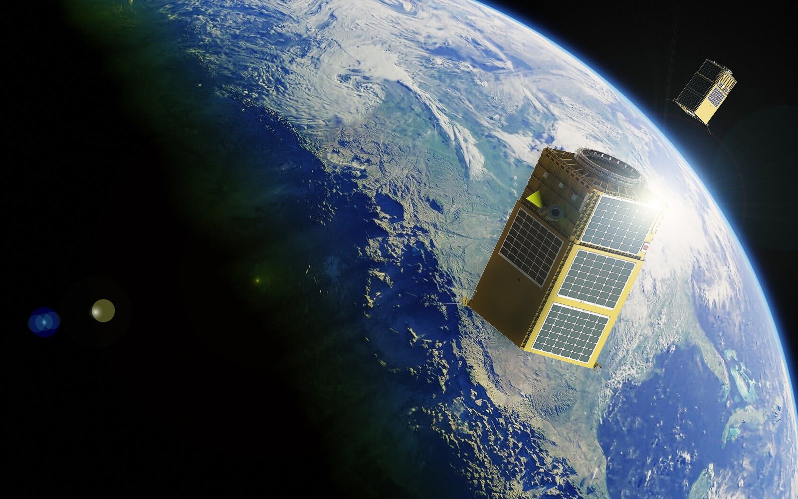 Orbital Sidekick satellite in space