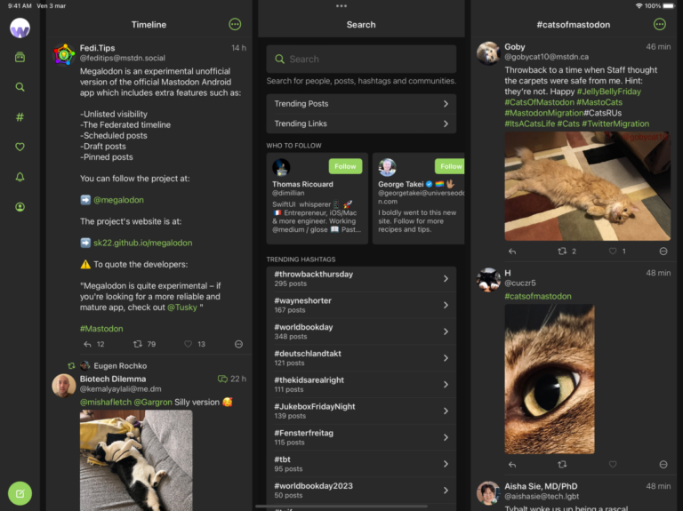 Woolly introduces a Twitter and TweetDeck-inspired Mastodon app