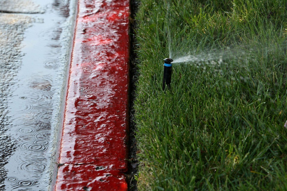 Irrigreen's precision sprinklers prevent water waste and wet legs