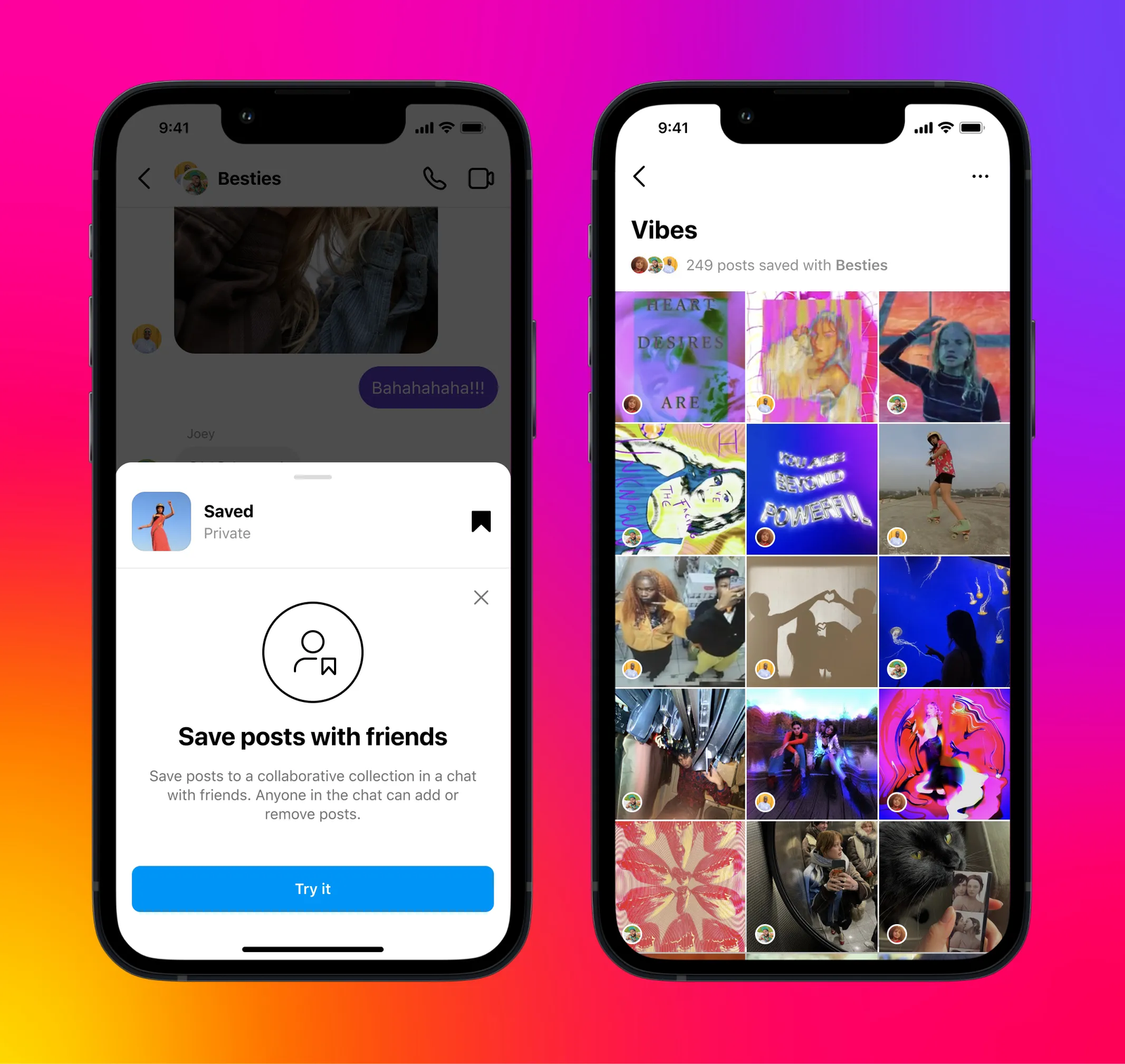 Instagram's new collaborative collections feature