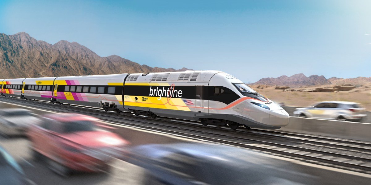 Brightline West Branded Train 5