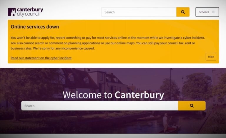 Canterbury City Thanet Dover Cyberattack