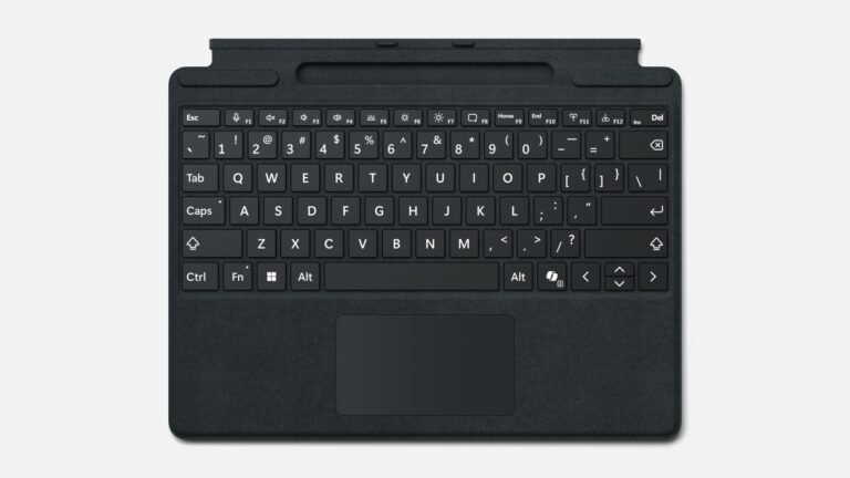 Surface Pro Keyboard With Bold Keyset